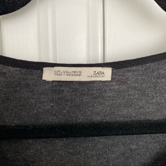 ⛄️ Zara Grey and Black Long Sleeve - Picture 5 of 5